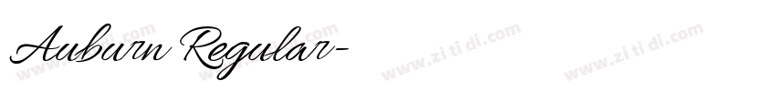 Auburn Regular字体转换